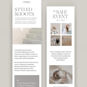 Vesper Email Graphics (Canva) thumbnail 0